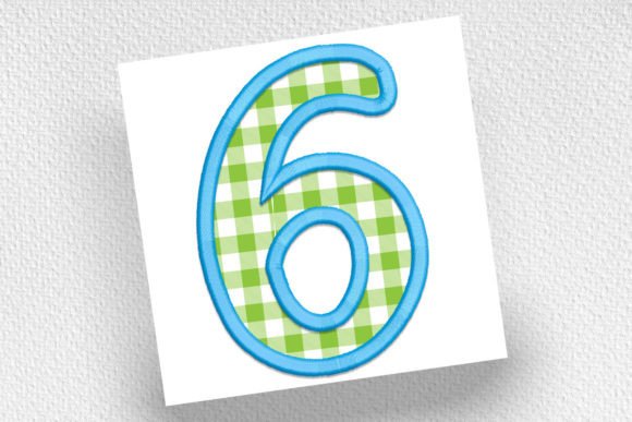 6 Number Six Applique: A Versatile Embroidery Design
