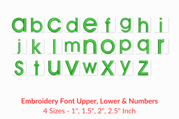 Avant Garde Fonts for Seasonal Embroidery