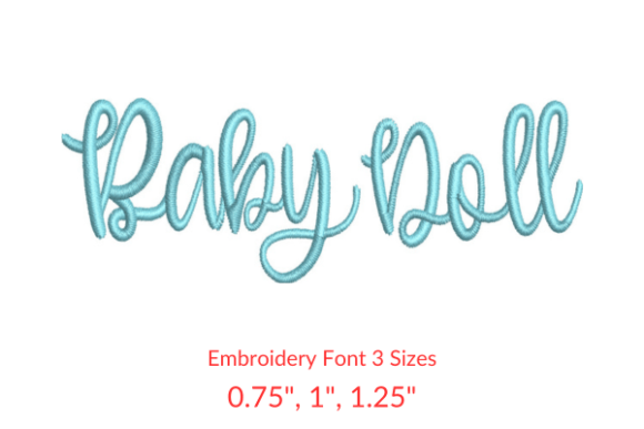 Baby Doll Font Embroidery Designs Review