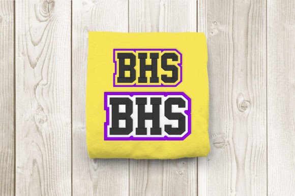 BHS High School Initials Embroidery