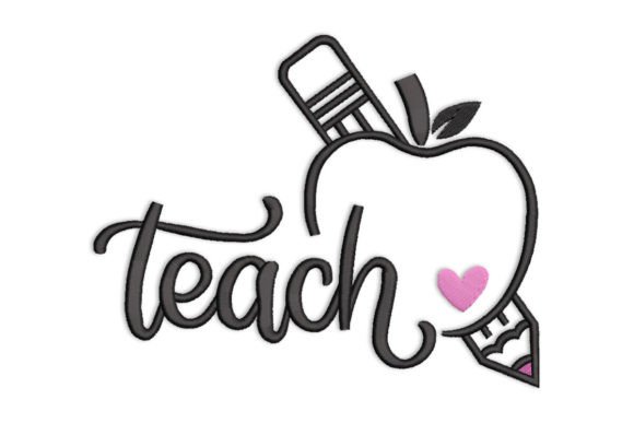 Charming Teach Apple Pencil for Seasonal Embroidery