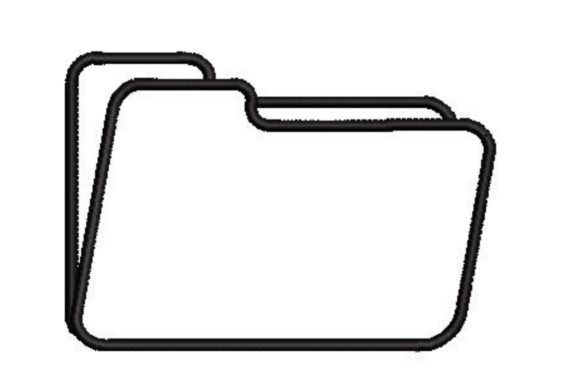 Folder Icon: A Classic Design for Seasonal Embroidery