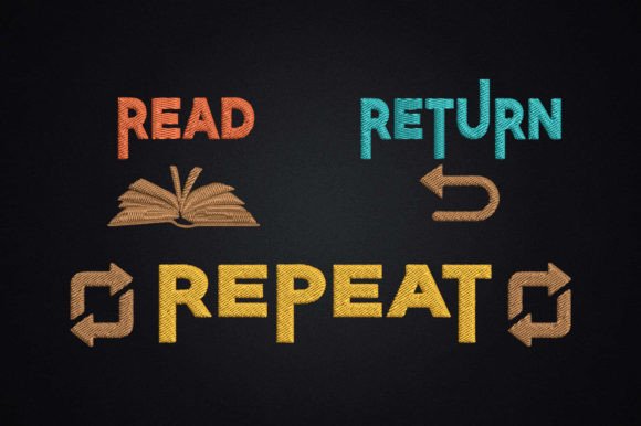 Funny Library Worker Read Return Repeat