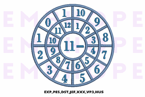 Minus Wheel 11 - A Fun and Engaging Embroidery Design