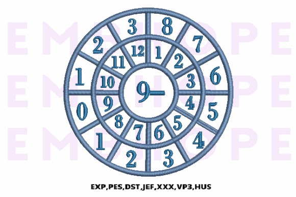 Minus Wheel 9 - Fun and Educational Embroidery