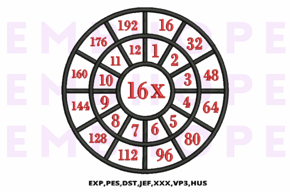 Multiplication Math Wheels 16 X: A Festive Addition