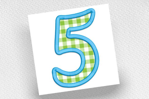 Number 5 Applique: A Premium Touch for Sweatshirts