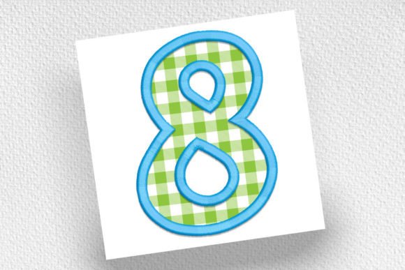 Number 8 Applique: A Versatile Embroidery Design