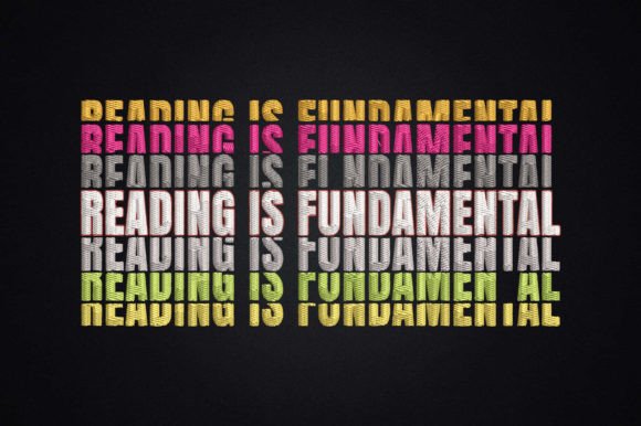 Reading is Fundamental: A Geeky Embroidery