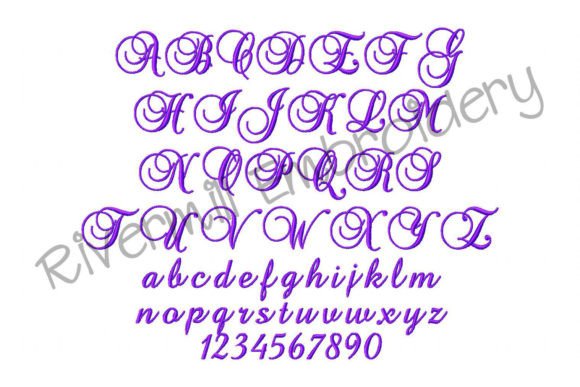 Review of 1 1 2 Brock Script Embroidery Font