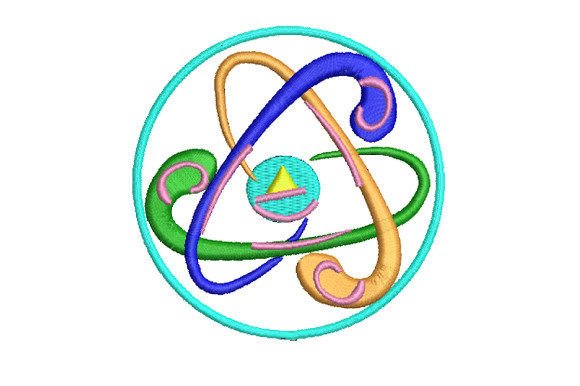 Science Chemistry Ring: A Unique Embroidery Design