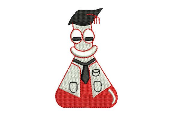 Science Test Tube Doctor: A Unique Embroidery Design